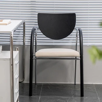 Tasarımcı İskandinav yemek sandalyeleri Mobil Oturma Odası Metal Salon Ofis yemek sandalyeleri Ergonomik Vanity Muebles Ev Mobilyaları GG
