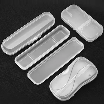 Taşınabilir Plastik Sofra Kutusu Bıçak Çatal ve Kaşık Sofra Kutusu Şeffaf Kapak Kaşık ve Çatal saklama kutusu Mutfak Açık