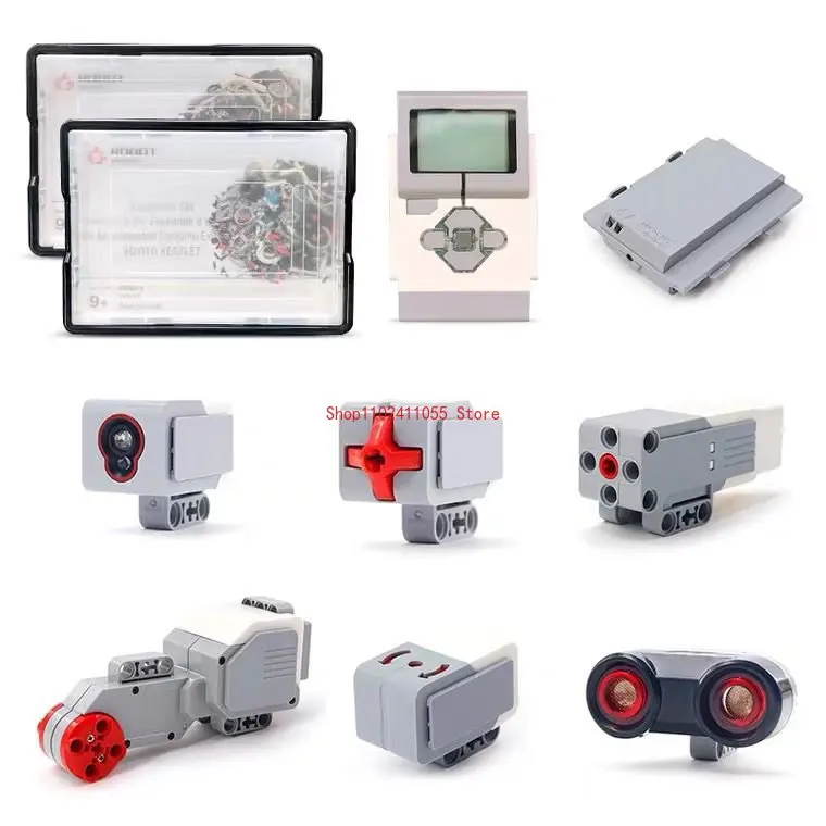 Teknik EV3 45500 45544 45560 Renkli Dokunmatik Gyro Ultrason Sensörü PF Parçaları DIY MOC Eğitim oyuncak inşaat blokları Parçaları - 0