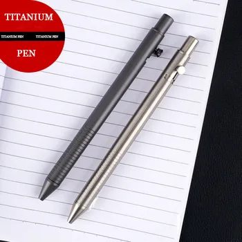 Titanyum Kalem Taşınabilir EDC Gadget Açık Ekipmanları Kişilik Yaratıcı İmza Kalem Unisex Taktik Kalem