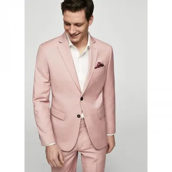 TPSAADE Özel Yapılmış İki Düğme Damat Erkek Takım Elbise 2 Adet (Ceket + Pantolon + Kravat)son pantolon Ceket Tasarımları Slim Fit Smokin Özel Takım Elbise