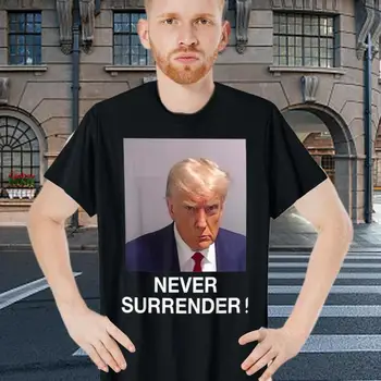 Trump 2024 Seçim Gömlek Asla Teslim baskılı tişört Seni Seviyoruz İntikam T Shirt Donald Trump Mugshot Tops