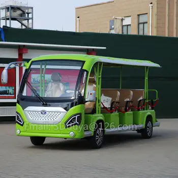 Turist Servisi Dört Tekerlekli Elektrikli Otobüs Moda Şekli Tasarımı Uzun Dayanıklılık Çin Otobüsü 11 Yolcu Elektrikli Araç Mini Otobüs