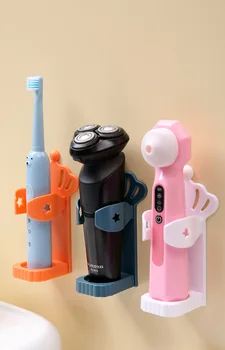 Tuvalet deliksiz Duvara monte Jilet Depolama Rafı Elektrikli Diş Fırçası Depolama Rafı Taç Tıraş Makinesi Depolama Rafı