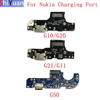 USB Şarj Portu Bağlayıcı Flex Kablo Nokia G10 G20 G11 G21 G50 Şarj Konektörü Yedek Onarım Parçaları