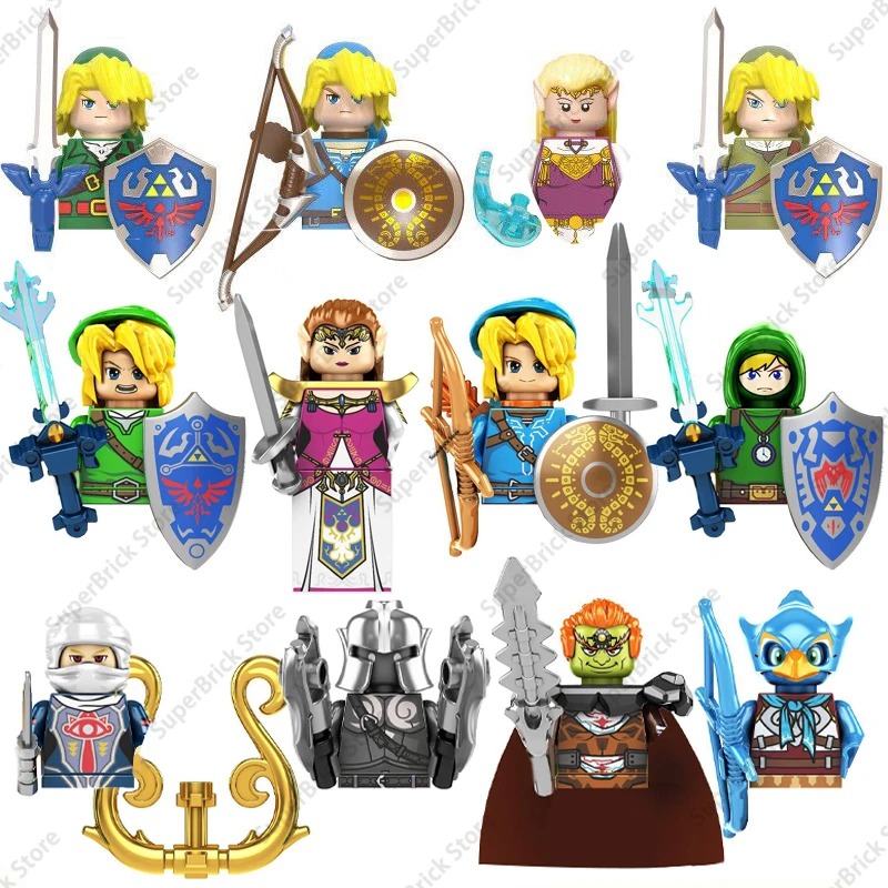 WM6053 Zelda Alacakaranlık Prenses Mini Aksiyon Figürleri Tuğla Klasikleri Oyunu Şekil Bebek Modeli Yapı Taşları Oyuncak Hediye - 0
