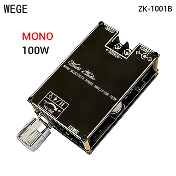 WEGE ZK-1001B 100W Mono BT Ses güç amplifikatörü devre kartı modülü TPA3116D2 AMP Gerçek Kablosuz Wuzhı Ses APP Müzik