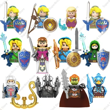 WM6053 Zelda Alacakaranlık Prenses Mini Aksiyon Figürleri Tuğla Klasikleri Oyunu Şekil Bebek Modeli Yapı Taşları Oyuncak Hediye
