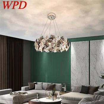 WPD kolye ışık Postmodern lüks kristal LED lamba aksesuarı ev yemek oturma odası