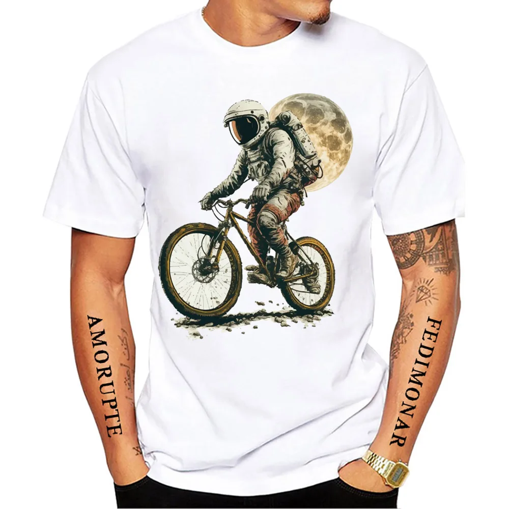 Yeni Yaz Erkek Kısa Kollu Anatomi Bisiklet Dişli Deconstructed Tasarım T-Shirt Komik Bisiklet Baskı Erkek Casual Tops Serin Adam Tees - 3
