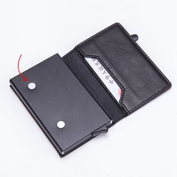 Yeni Manyetik RFID Engelleme kart tutucu s Moda Erkekler Kadınlar kredi kartı cüzdanı Metal Kart Durumda Alüminyum İnce KİMLİK Banka kart tutucu