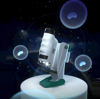 Youpin Bilim Taşınabilir Mikro Mikroskop El Profesyonel Deneysel Oyuncak Çocuklar için doğum günü hediyesi