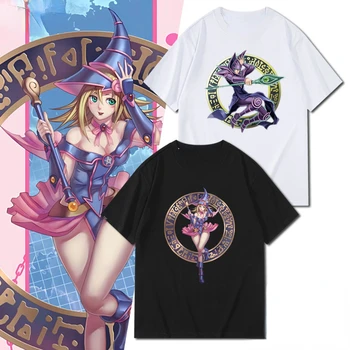 Yugioh T-shirt Kawaii Karanlık Büyücü Kız Karanlık Büyücü Grafik Tshirt Vintage Mısır Tanrı Kartları Anime T Shirt Kore Tarzı Üstleri