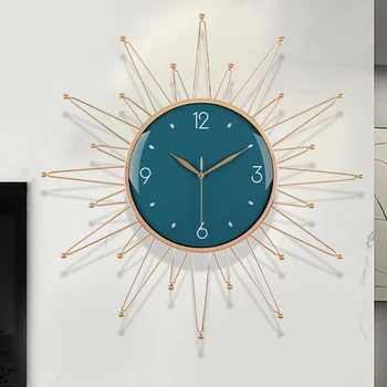 Zaman Numaraları İğneler duvar saati Sistemi Zarif Modern Mekanizması Masa duvar saati s Odası Alarm Horloge Ev Dekorasyon Lüks