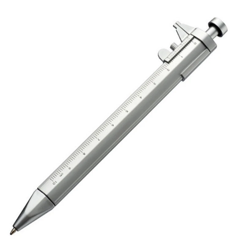 Çok fonksiyonlu Kaliper kalem Tükenmez 0.5 mm tükenmez kalem jel mürekkep kalemi Sürmeli Kaliper Makaralı Tükenmez Kalem Yaratıcılık Kırtasiye - 0
