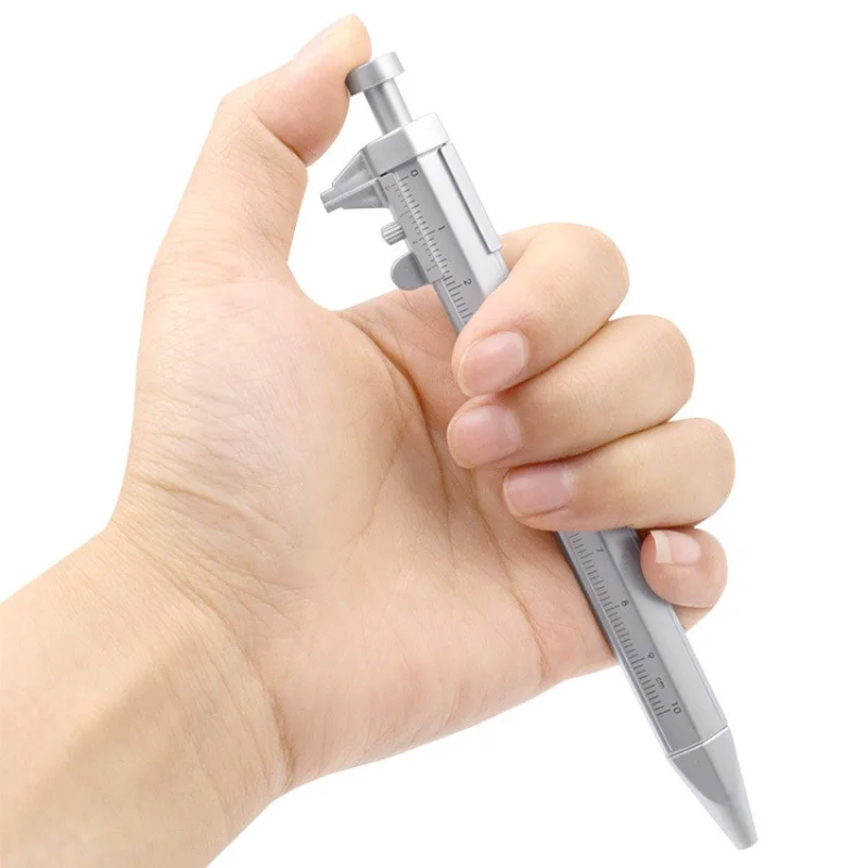 Çok fonksiyonlu Kaliper kalem Tükenmez 0.5 mm tükenmez kalem jel mürekkep kalemi Sürmeli Kaliper Makaralı Tükenmez Kalem Yaratıcılık Kırtasiye - 1
