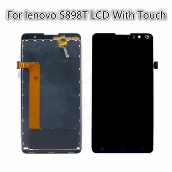 Ücretsiz kargo kaliteli Lenovo S898T Için LCD Ekran Dokunmatik Ekran Digitizer Meclisi Ile yeni varış